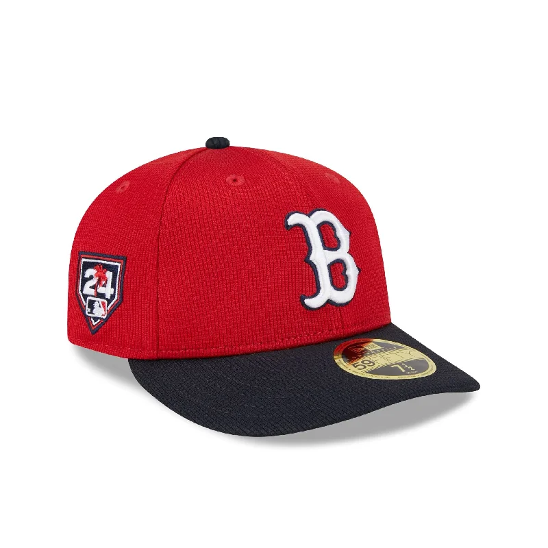 Men’s visor hat accessory-Boston Red Sox 2024 Spring Training Low Profile 59FIFTY Fitted Hat