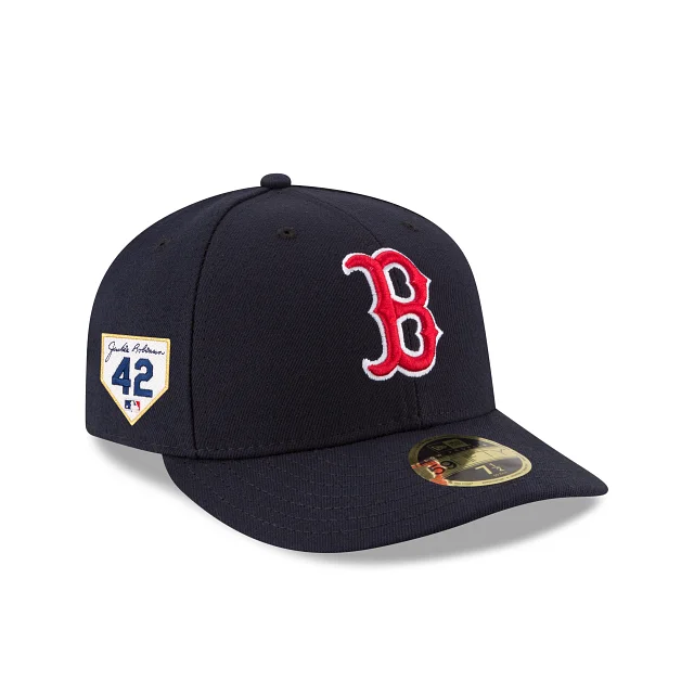 Men’s smartwatch accessory-Boston Red Sox Jackie Robinson Day 2024 Low Profile 59FIFTY Fitted Hat