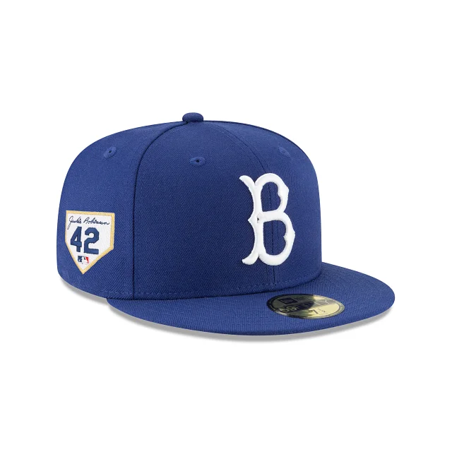 Men’s patterned tie accessory-Brooklyn Dodgers Jackie Robinson Day 2024 59FIFTY Fitted Hat