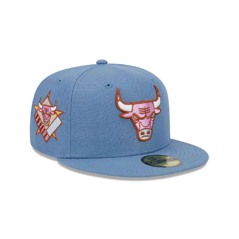 Men’s reversible belt accessory-Chicago Bulls Color Pack Faded Blue 59FIFTY Fitted Hat