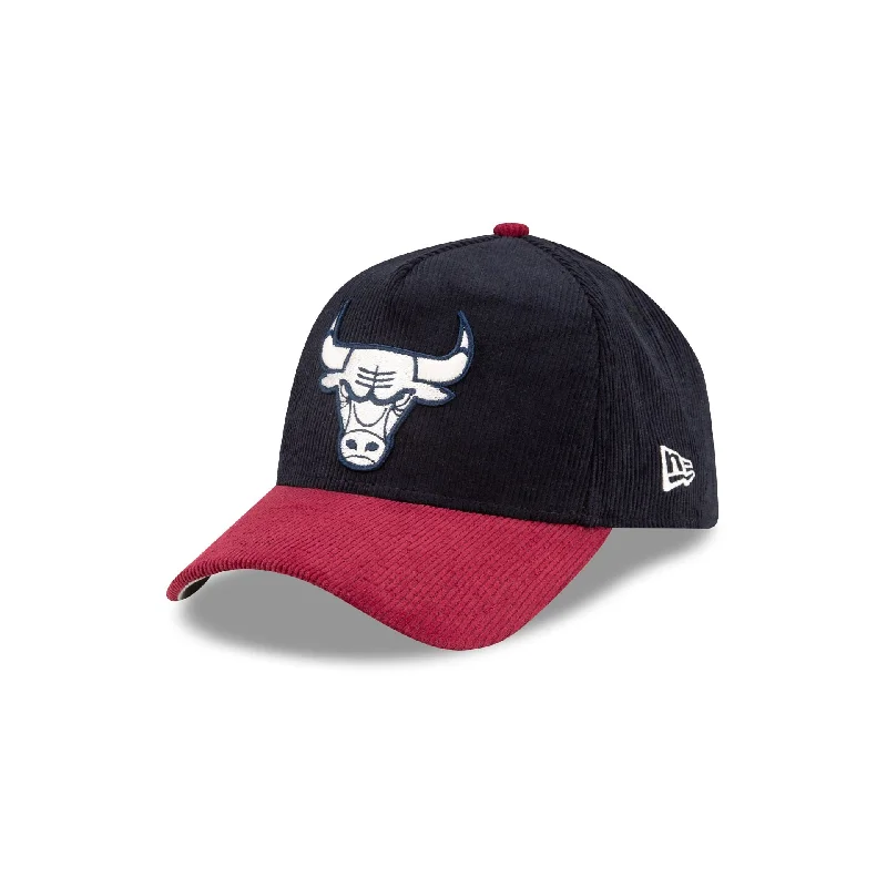 Men’s polarized sunglasses accessory-Chicago Bulls Navy Corduroy 9FORTY A-Frame Snapback Hat