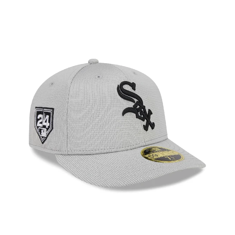 Men’s oversized scarf accessory-Chicago White Sox 2024 Spring Training Low Profile 59FIFTY Fitted Hat