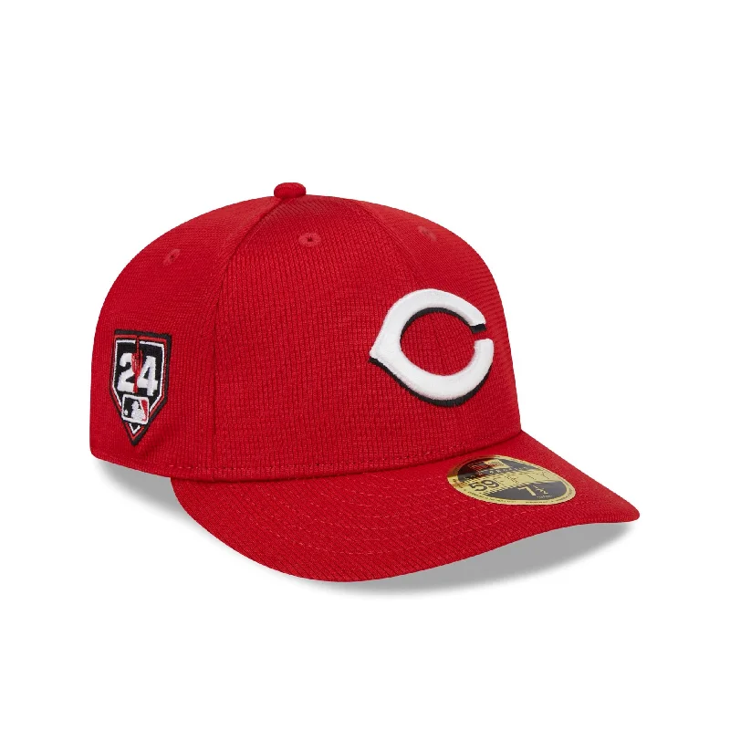 Men’s insulated gloves accessory-Cincinnati Reds 2024 Spring Training Low Profile 59FIFTY Fitted Hat