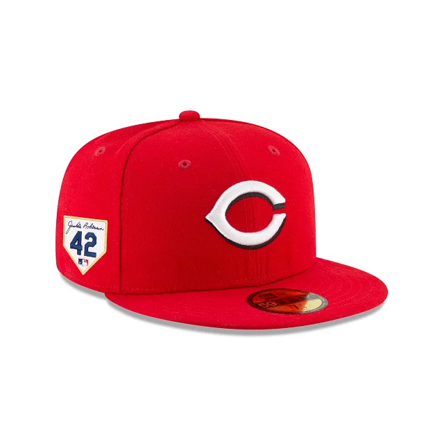 Men’s visor hat accessory-Cincinnati Reds Jackie Robinson Day 2024 59FIFTY Fitted Hat