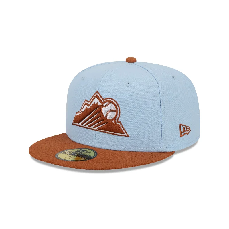 Men’s slim wallet accessory-Colorado Rockies Color Pack Glacial Blue 59FIFTY Fitted Hat