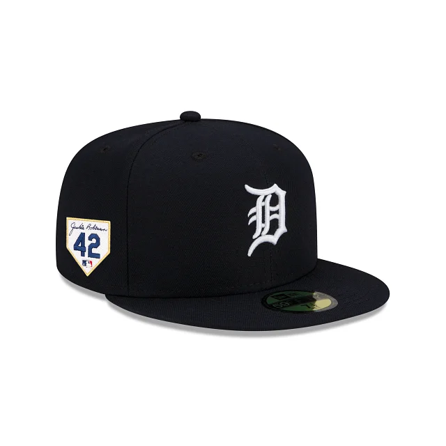 Men’s brown belt accessory-Detroit Tigers Jackie Robinson Day 2024 59FIFTY Fitted Hat