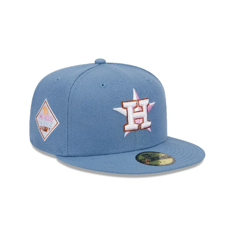 Men’s classic tie accessory-Houston Astros Color Pack Faded Blue 59FIFTY Fitted Hat