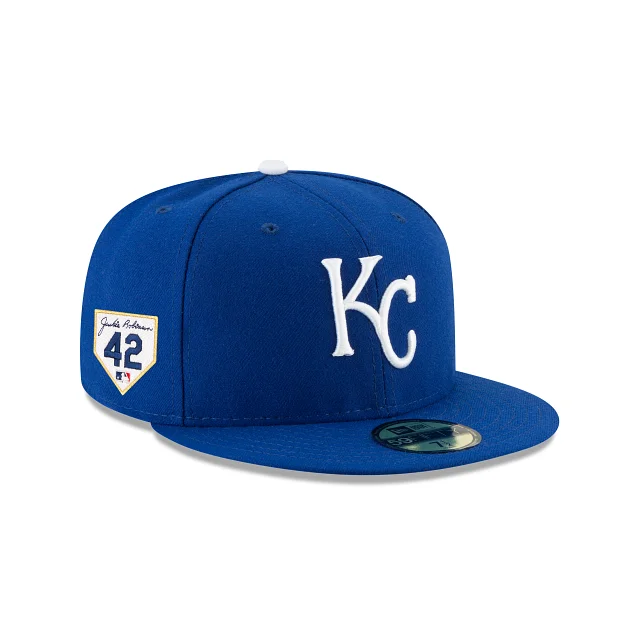 Men’s cashmere scarf accessory-Kansas City Royals Jackie Robinson Day 2024 59FIFTY Fitted Hat