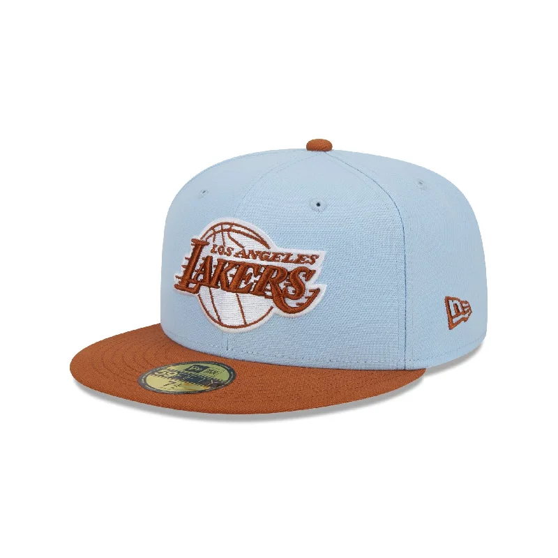 Men’s trucker hat accessory-Los Angeles Lakers Color Pack Glacial Blue 59FIFTY Fitted Hat