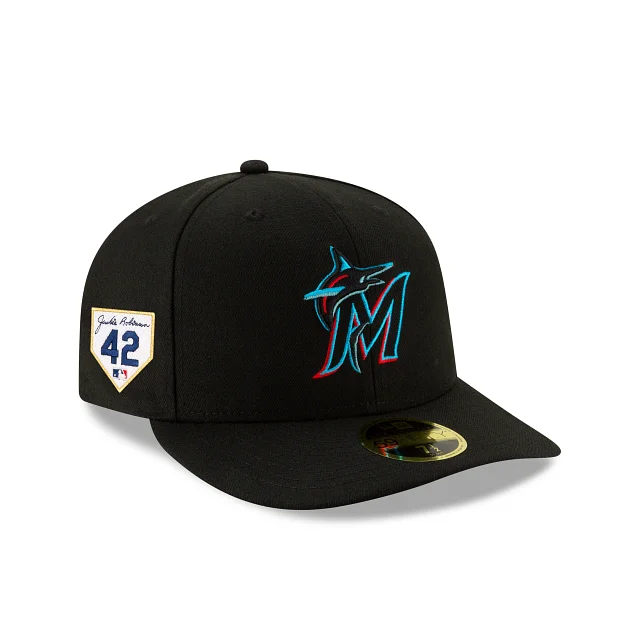 Men’s paisley pocket square-Miami Marlins Jackie Robinson Day 2024 Low Profile 59FIFTY Fitted Hat