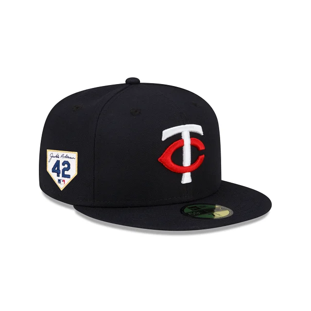 Men’s sunglasses accessory-Minnesota Twins Jackie Robinson Day 2024 59FIFTY Fitted Hat