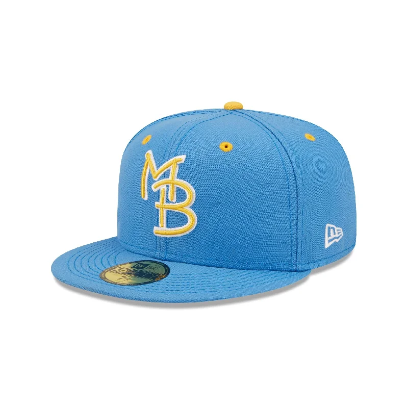 Men’s solid tie accessory-Myrtle Beach Pelicans Authentic Collection 59FIFTY Fitted Hat