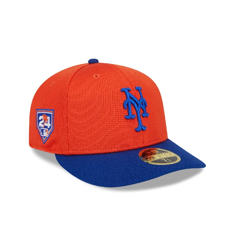 Men’s sport sunglasses accessory-New York Mets 2024 Spring Training Low Profile 59FIFTY Fitted Hat