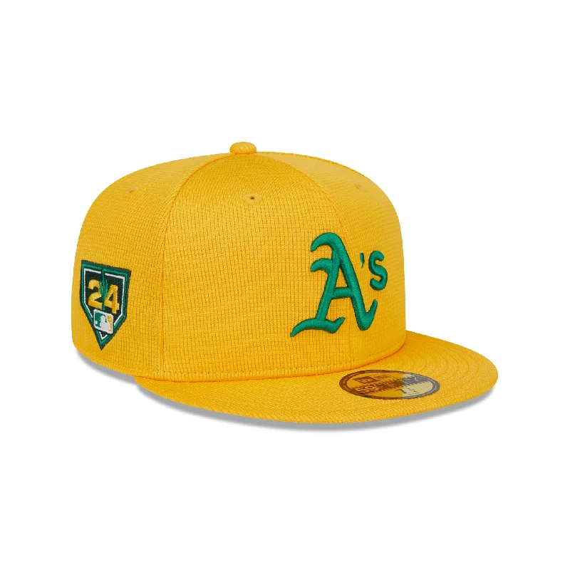 Men’s trucker hat accessory-Oakland Athletics 2024 Spring Training 59FIFTY Fitted Hat