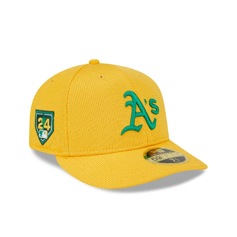 Men’s cashmere scarf accessory-Oakland Athletics 2024 Spring Training Low Profile 59FIFTY Fitted Hat