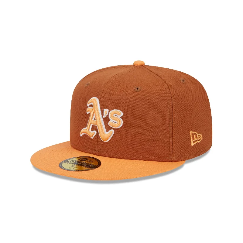 Men’s black belt accessory-Oakland Athletics Color Pack Earthy Brown 59FIFTY Fitted Hat