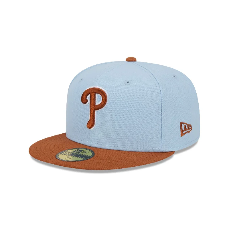 Men’s aviator sunglasses accessory-Philadelphia Phillies Color Pack Glacial Blue 59FIFTY Fitted Hat