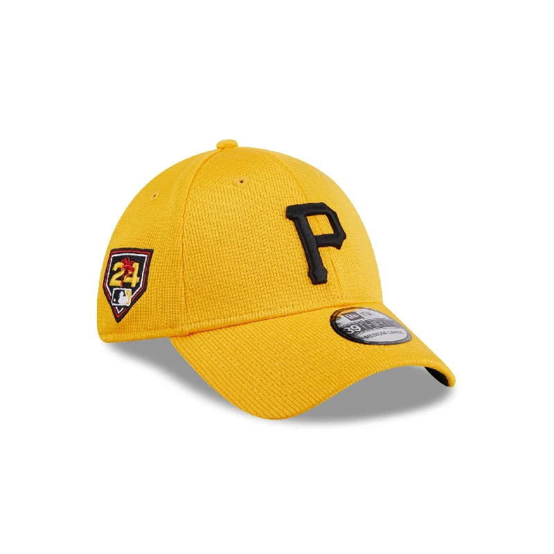 Men’s straw hat accessory-Pittsburgh Pirates 2024 Spring Training 39THIRTY Stretch Fit Hat