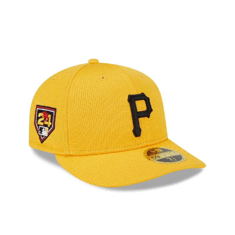 Men’s plaid pocket square-Pittsburgh Pirates 2024 Spring Training Low Profile 59FIFTY Fitted Hat