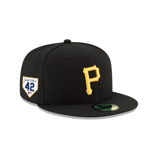 Men’s bifold wallet accessory-Pittsburgh Pirates Jackie Robinson Day 2024 59FIFTY Fitted Hat