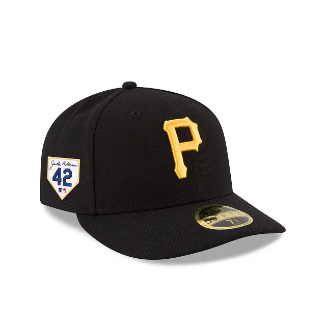 Men’s leather wallet accessory-Pittsburgh Pirates Jackie Robinson Day 2024 Low Profile 59FIFTY Fitted Hat