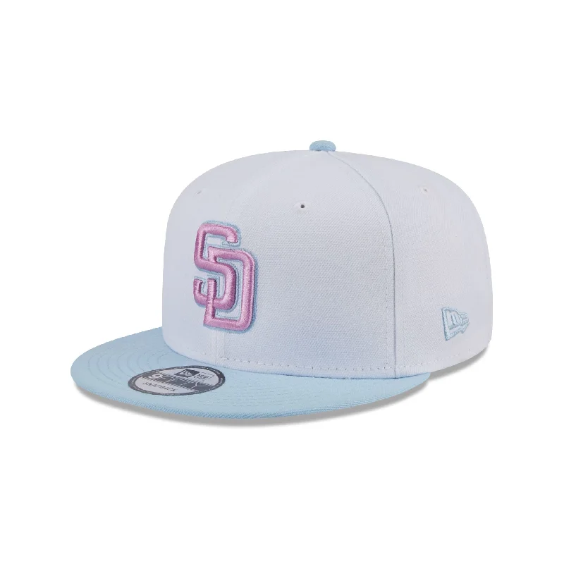 Men’s canvas belt accessory-San Diego Padres Color Pack White 9FIFTY Snapback Hat