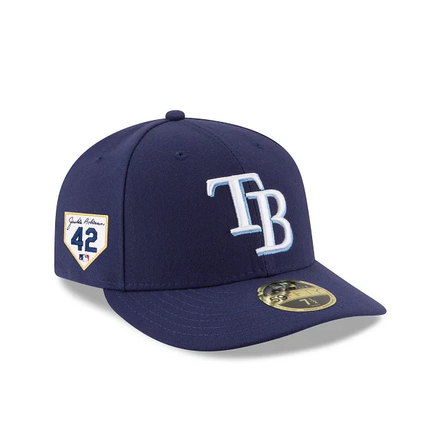 Men’s velvet pocket square-Tampa Bay Rays Jackie Robinson Day 2024 Low Profile 59FIFTY Fitted Hat