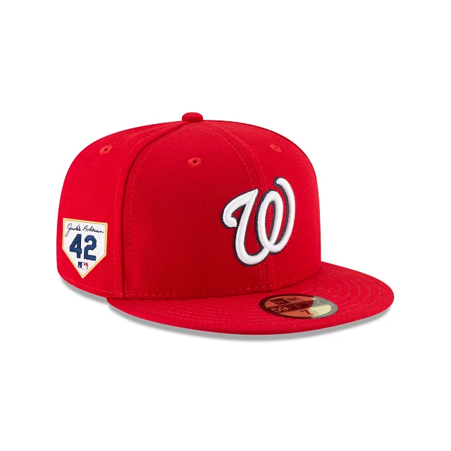 Men’s wool scarf accessory-Washington Nationals Jackie Robinson Day 2024 59FIFTY Fitted Hat