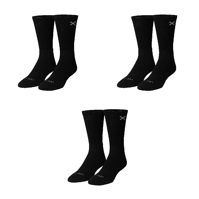 Men’s luxury watch accessory-Basix 3 Pack Crew Socks