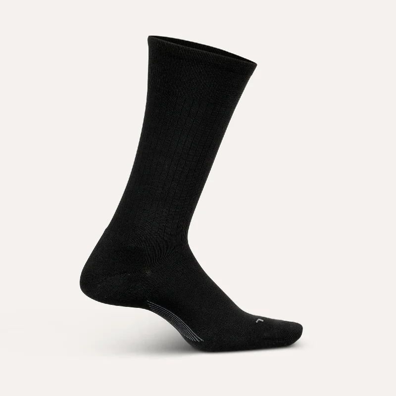 Men’s narrow tie accessory-Feetures Mens Everyday Classic Rib Cushion Crew Socks