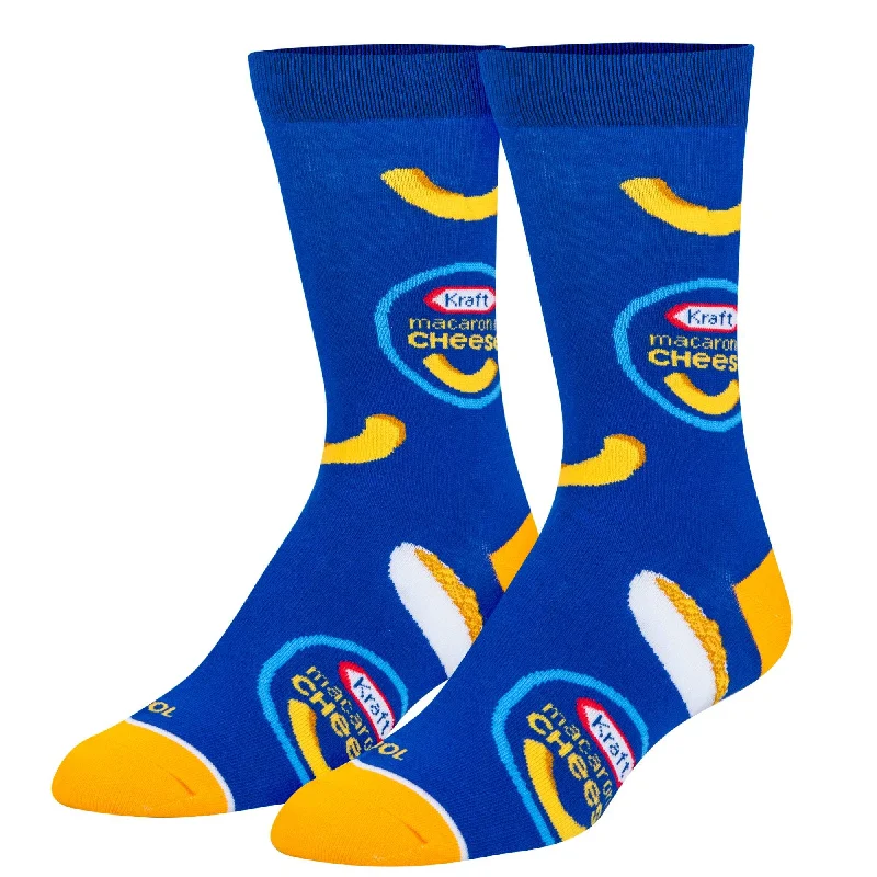 Men’s cotton pocket square-Kraft Mac & Cheese Men's Crew Socks