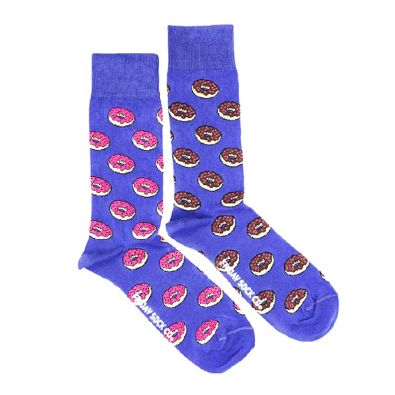 Men’s vintage watch accessory-Men's Donut Socks