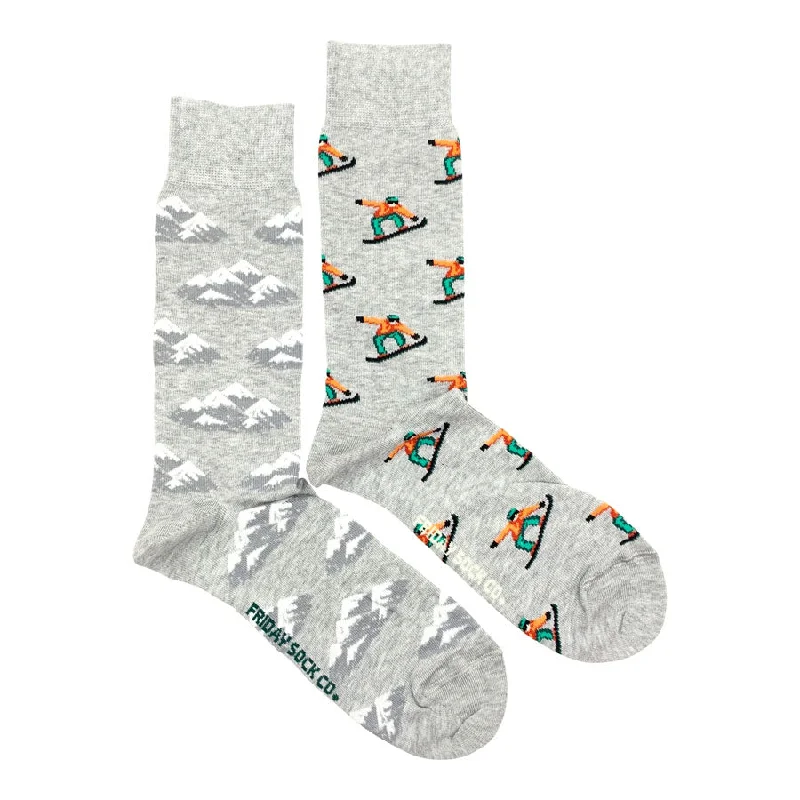 Men’s cotton pocket square-Men's Mountain and Snowboarder Socks