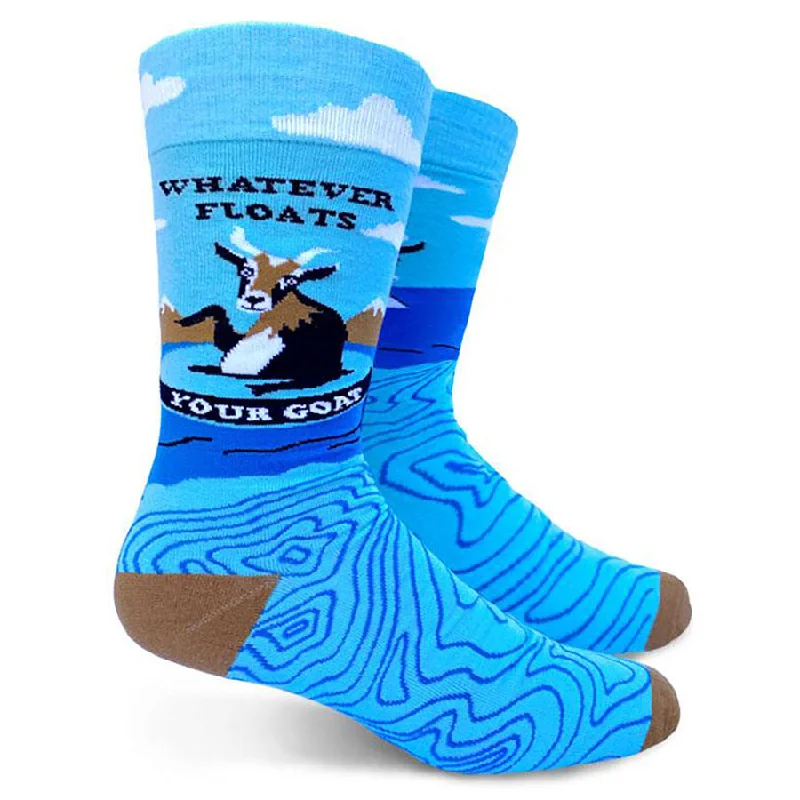 Men’s cufflinks accessory-Men's Whatever Floats Your Goat Socks