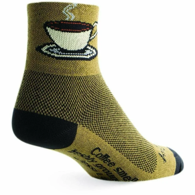 Men’s thick scarf accessory-SockGuy Java Classic 3 Inch Crew Socks