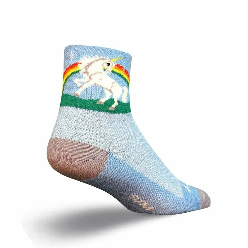 Men’s sport sunglasses accessory-SockGuy Unicorn Classic 3 Inch Crew Socks