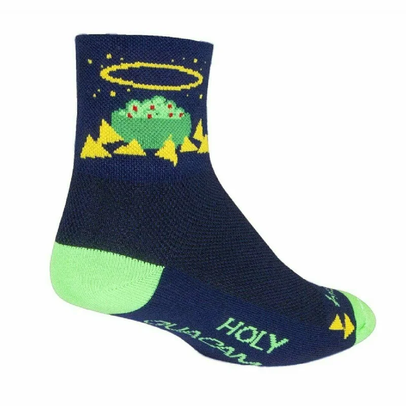 Men’s floral pocket square-SockGuy Holy Guacamole Classic 3 Inch Crew Socks