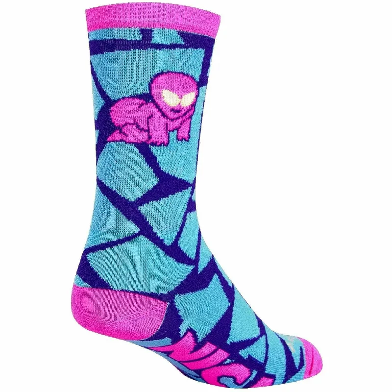 Men’s solid tie accessory-SockGuy N.I.C.A Alien Performance Crew Socks