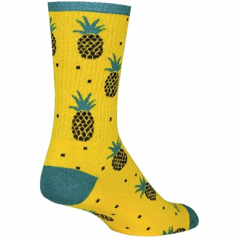 Men’s cufflinks accessory-SockGuy Pineapple Performance Crew Socks