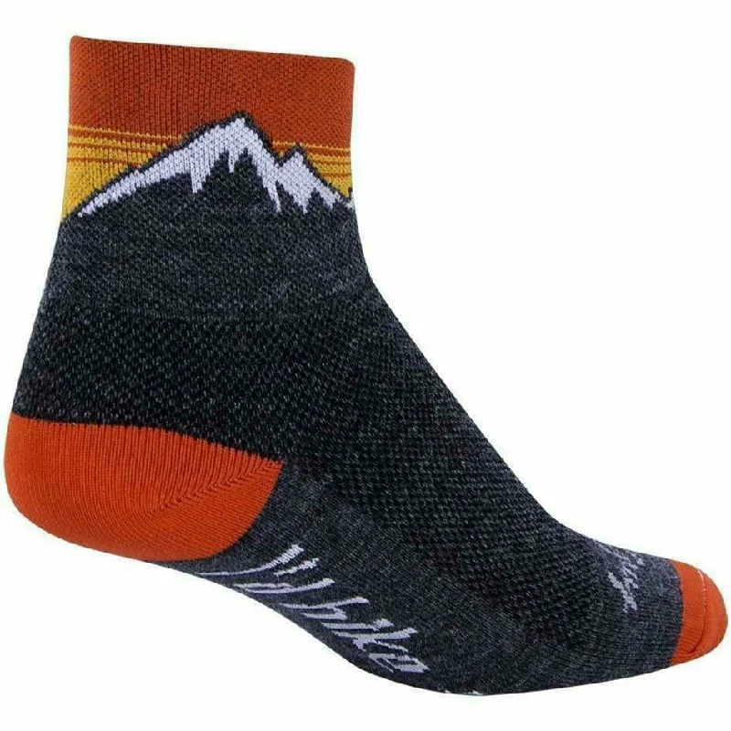 Men’s compact wallet accessory-SockGuy Hiker Turbo Wool 3 Inch Socks