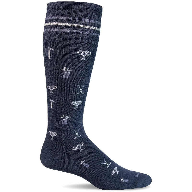 Men’s slim tie accessory-Sockwell Mens Tournament Moderate Compression OTC Socks