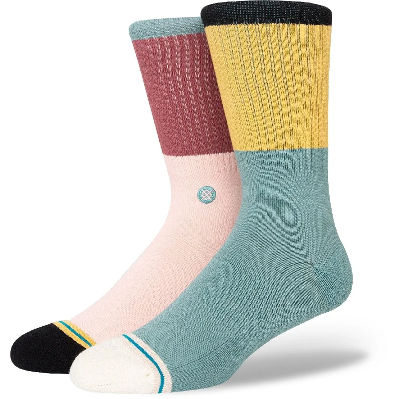 Men’s panama hat accessory-Stance Blocked Crew Socks