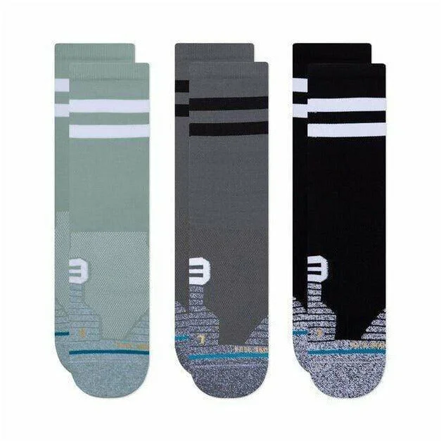 Men’s wool scarf accessory-Stance Franchise Crew 3-Pack Socks