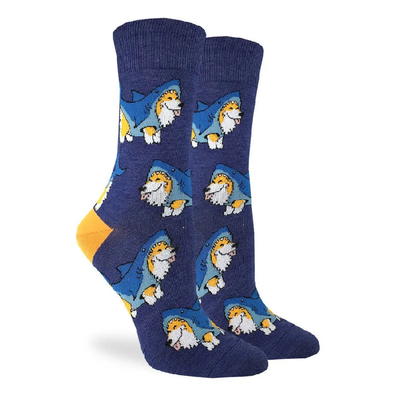 Men’s stylish watch accessory-Unisex Corgi Sharks Socks