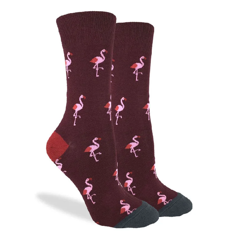 Men’s slim leather wallet-Unisex Flamingo Party Socks