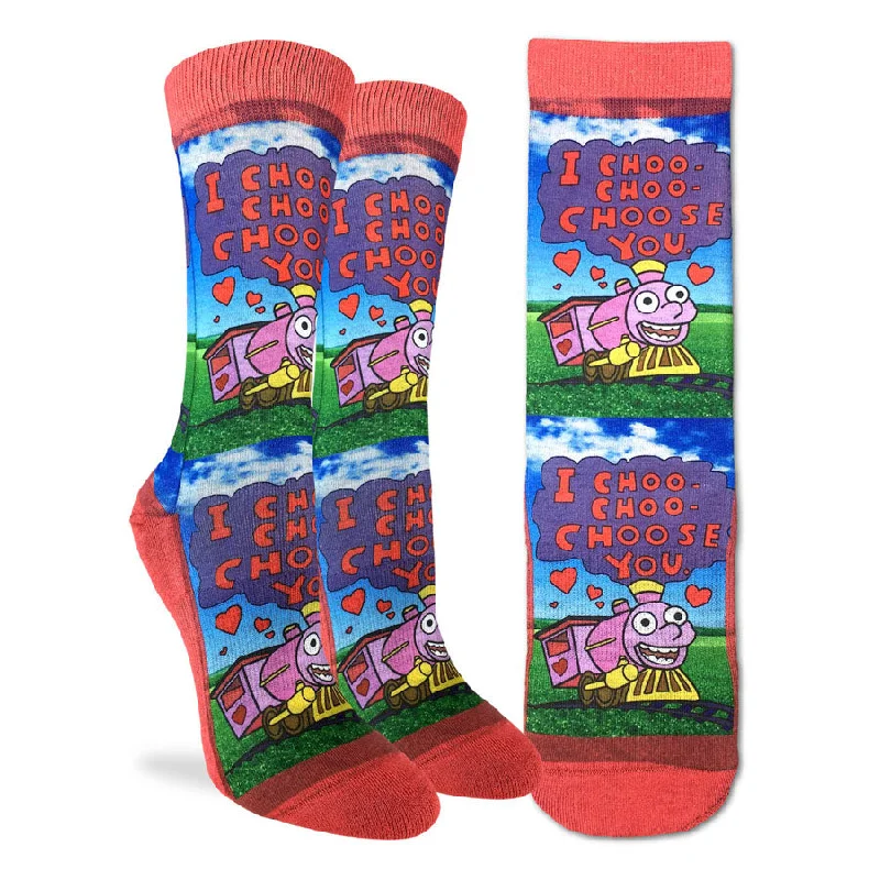 Men’s analog watch accessory-Unisex I Choo-Choo-Choose You Socks