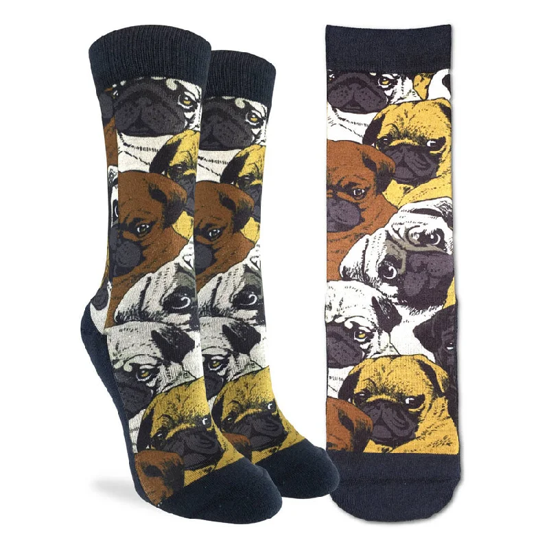 Men’s fleece scarf accessory-Unisex Social Pugs Socks