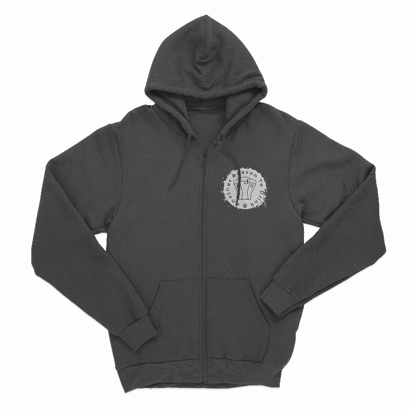 Men’s stylish fleece zip-Another Reason To Drink - Zip-Up Hoodie