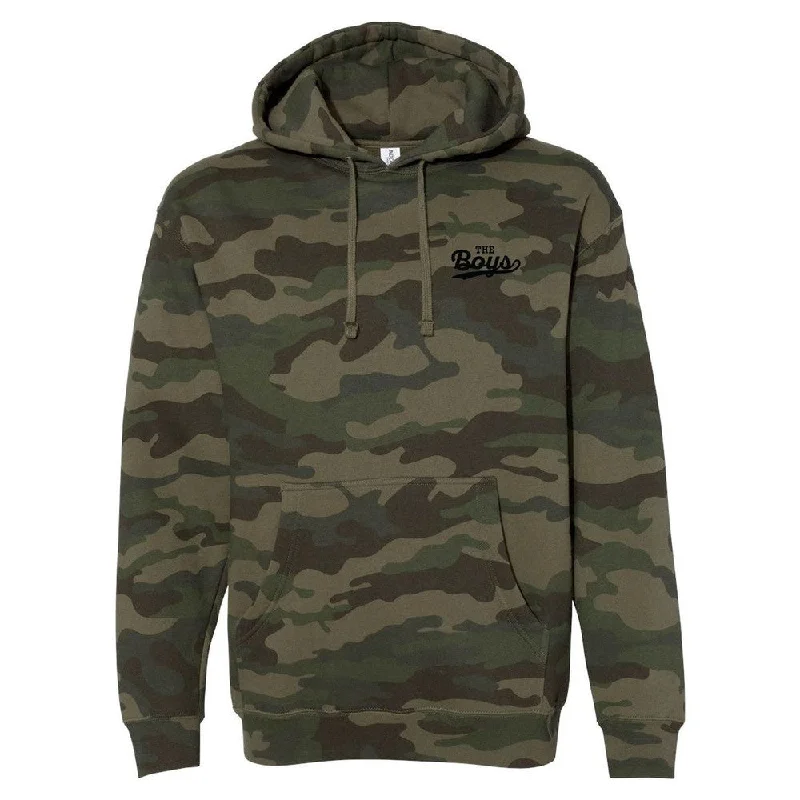 Men’s casual pullover hoodie-Bussin With The Boys Camo Hoodie