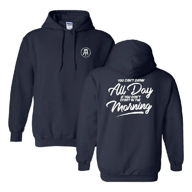 Men’s classic fleece pullover-Can't Drink All Day Hoodie II